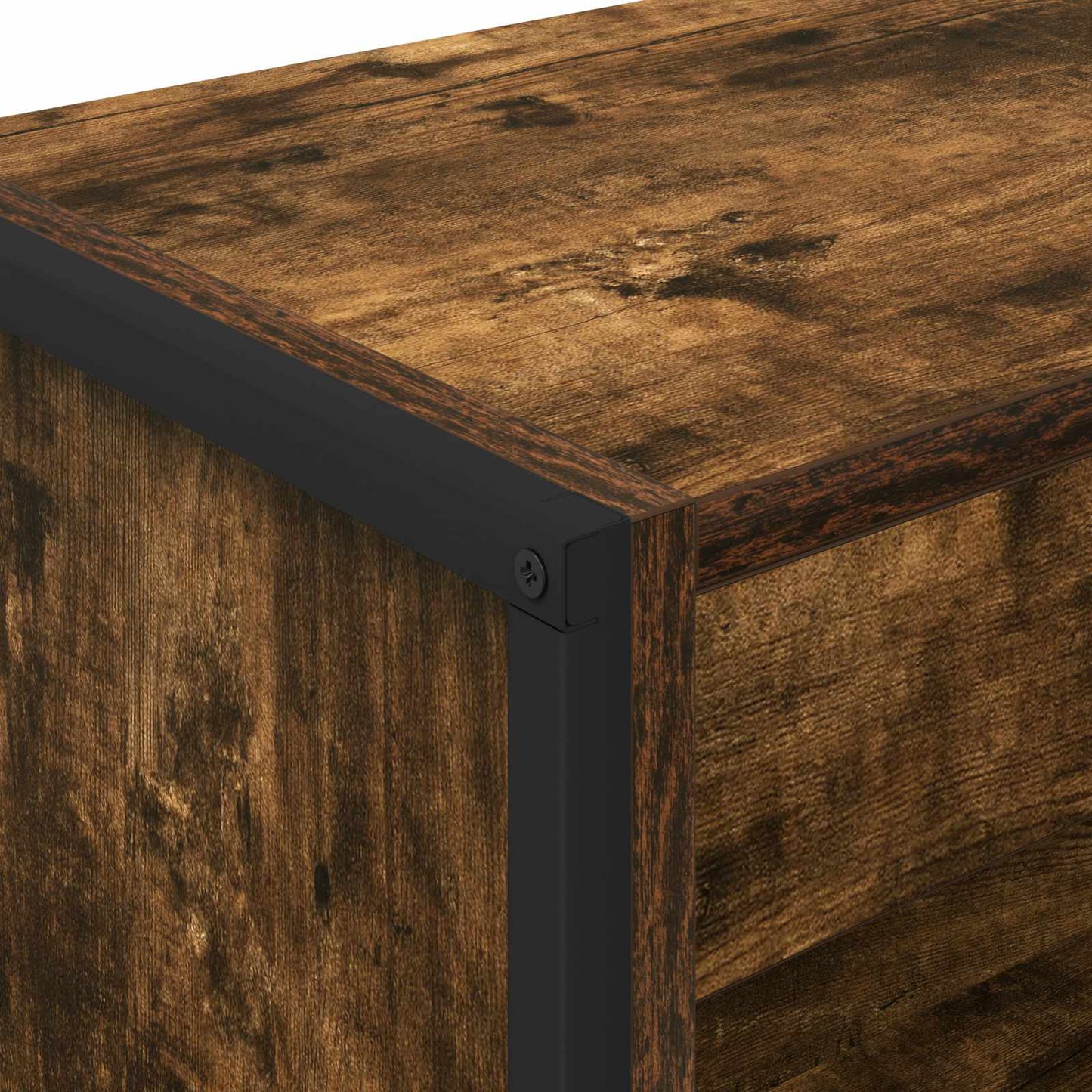 Bogskab 60 x 30 x 155 cm Konstrueret træ Røget Eg