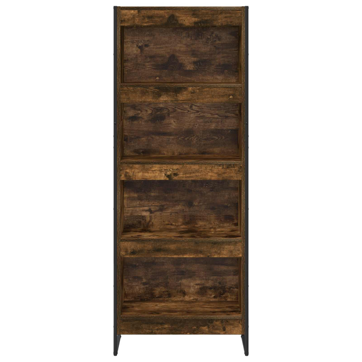 Bogskab 60 x 30 x 155 cm Konstrueret træ Røget Eg