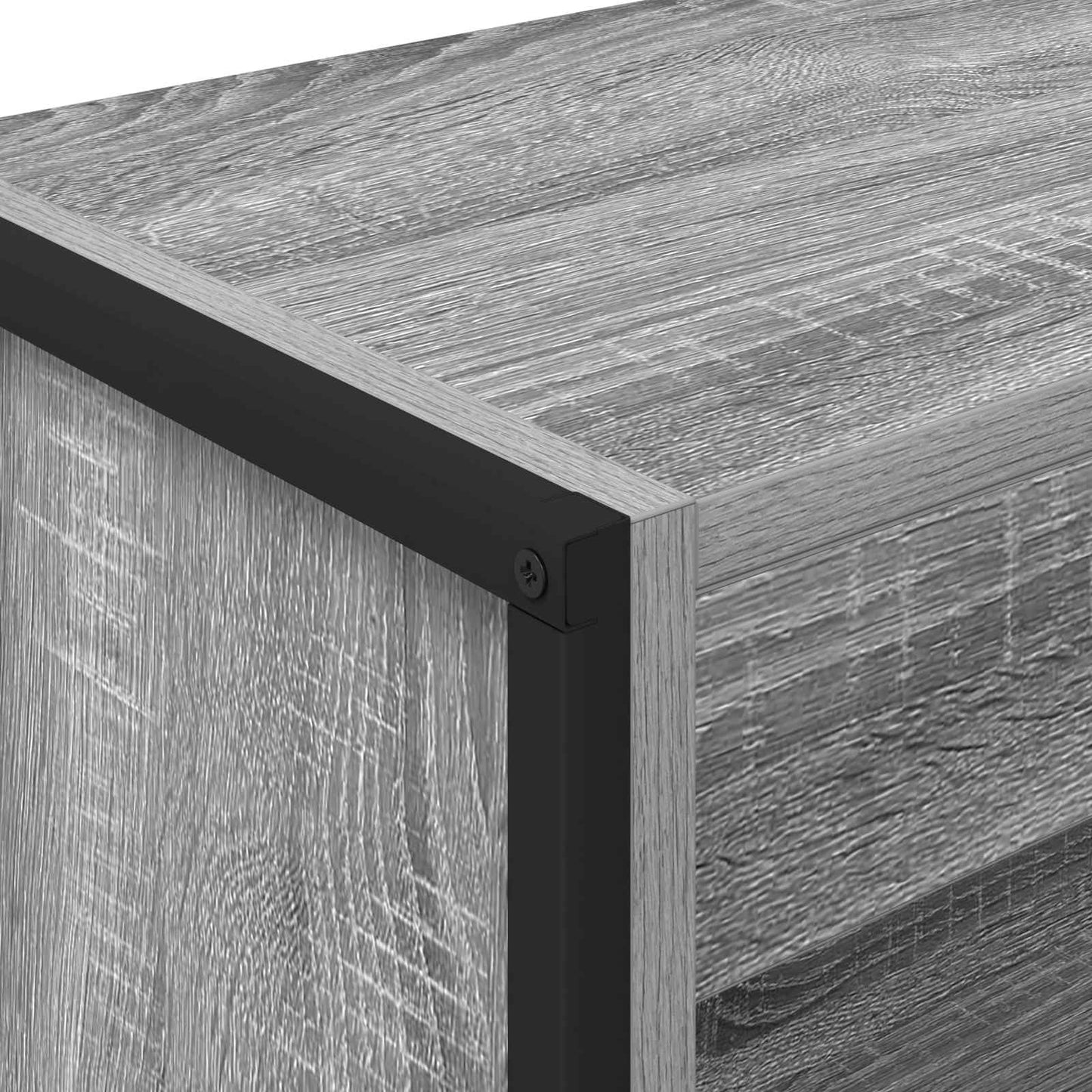 Bogskab 60 x 30 x 155 cm Konstrueret træ Grå Sonoma