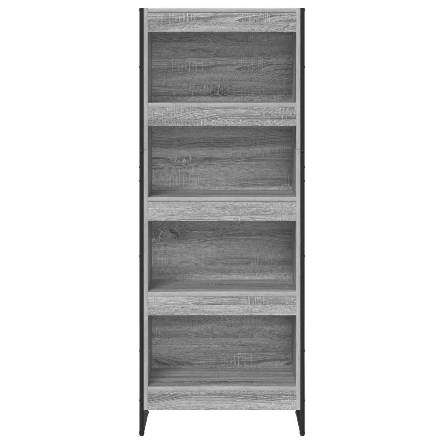 Bogskab 60 x 30 x 155 cm Konstrueret træ Grå Sonoma
