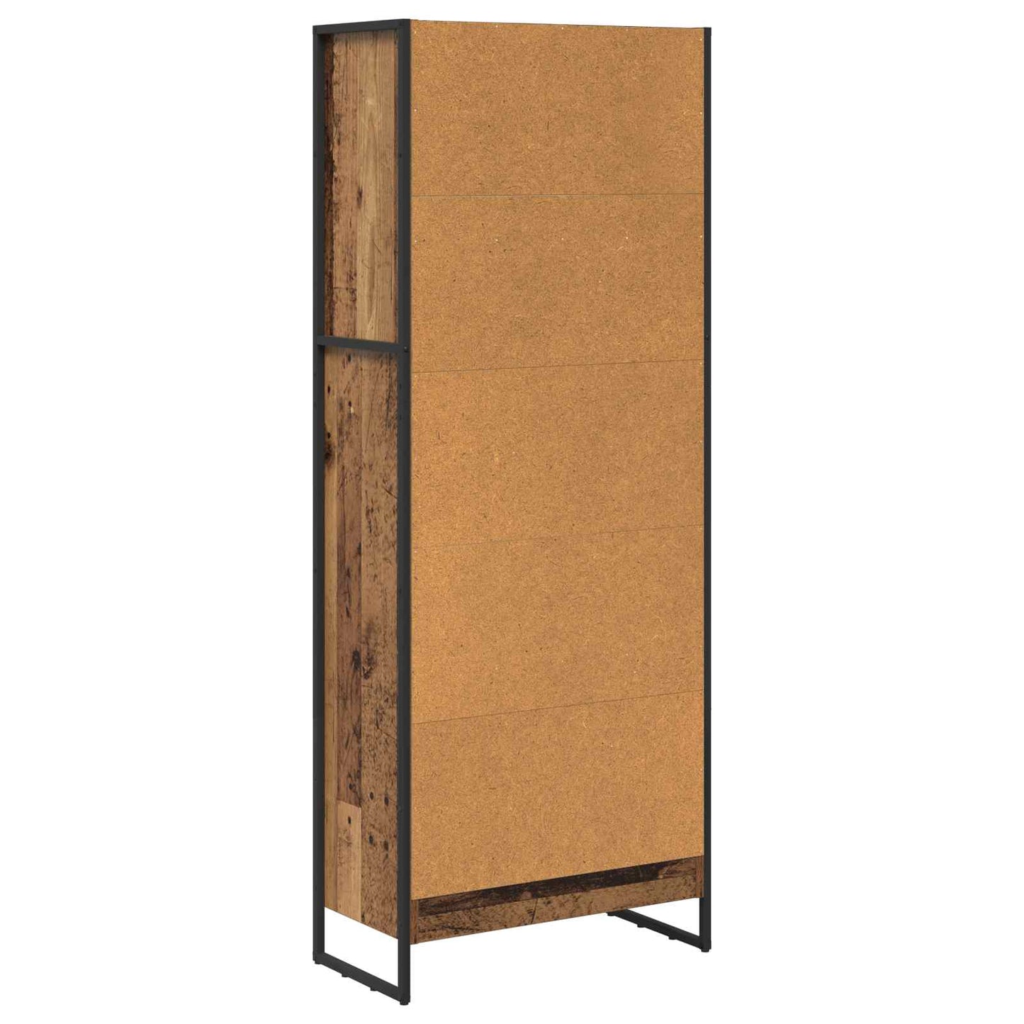 Bogskab 60 x 30 x 155 cm Konstrueret træ Gammelt træ