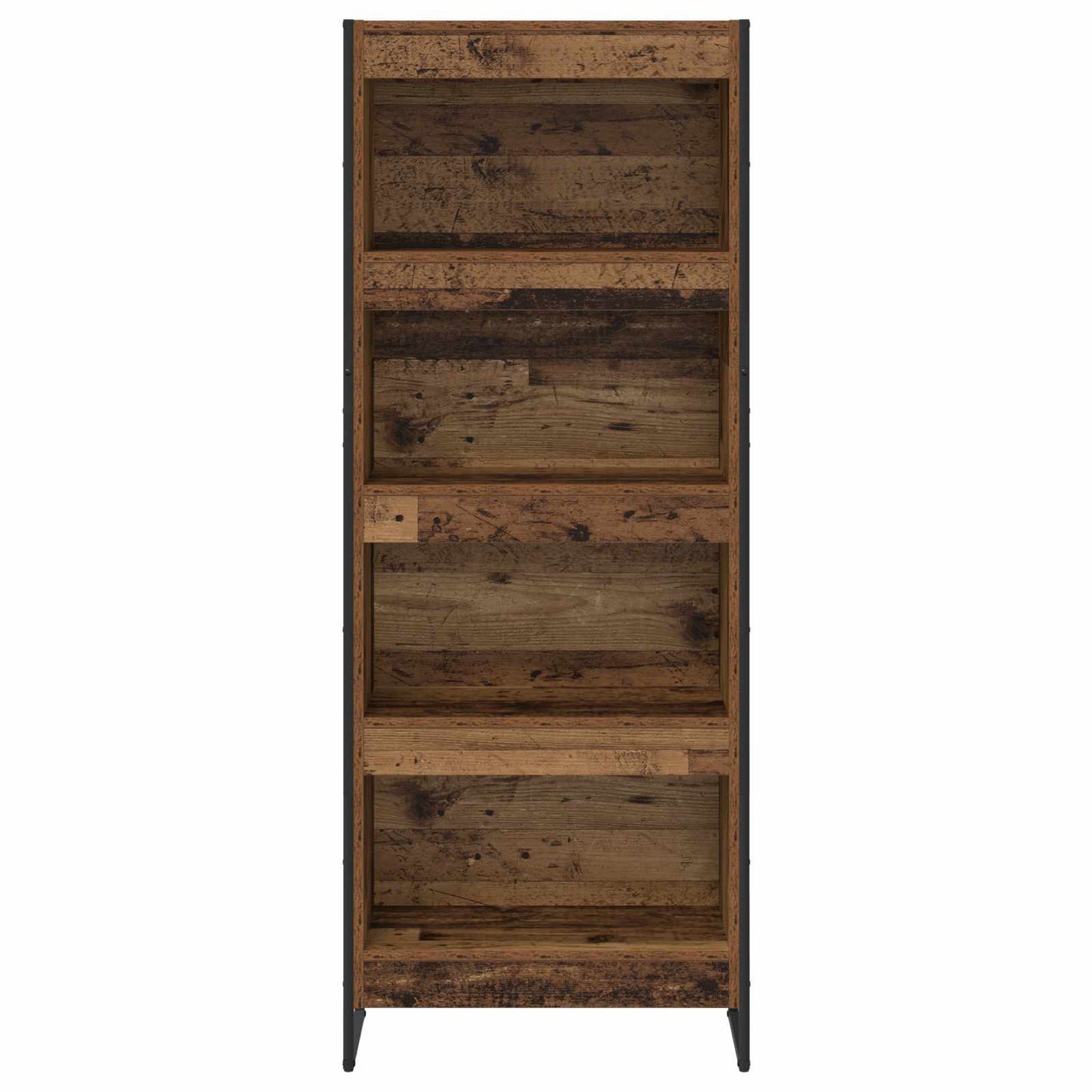 Bogskab 60 x 30 x 155 cm Konstrueret træ Gammelt træ