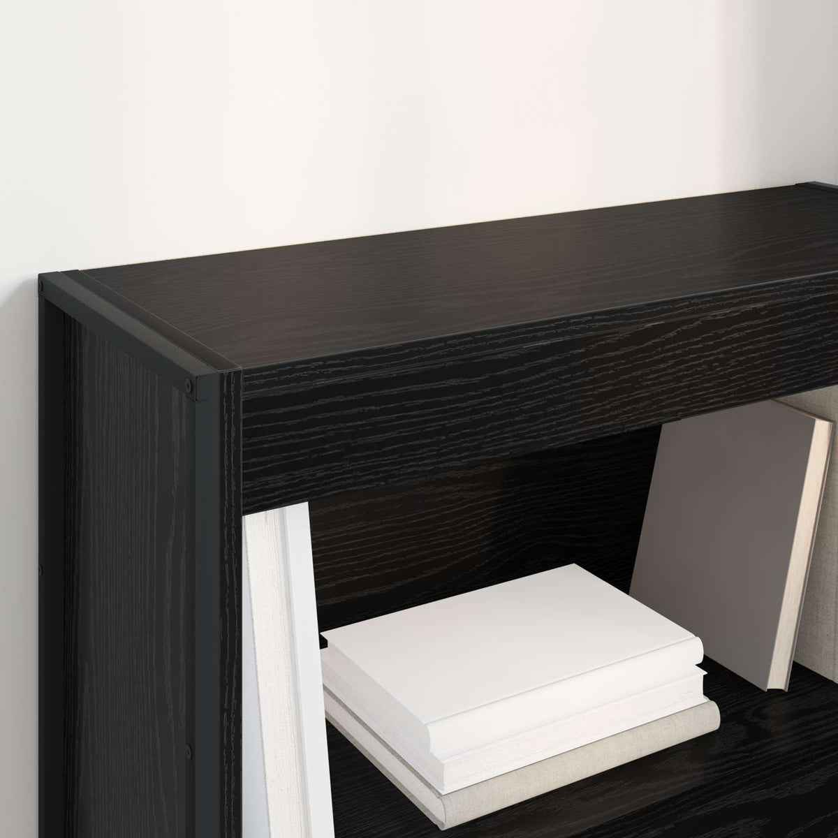 Bogskab 80 x 30 x 86,5 cm Konstrueret træ Sort eg