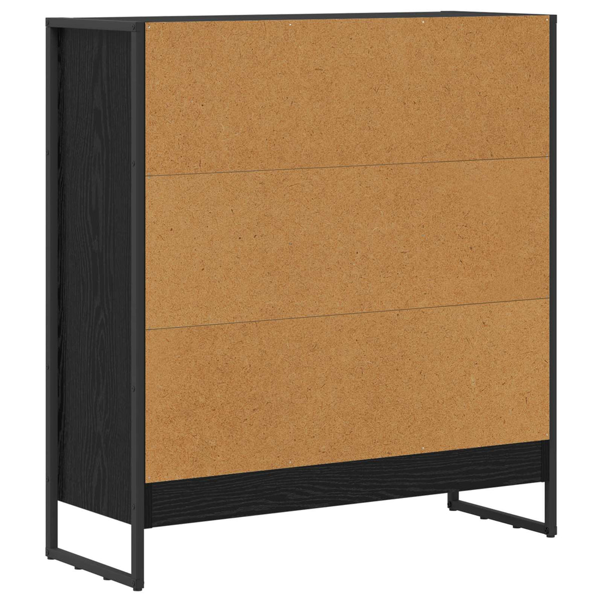 Bogskab 80 x 30 x 86,5 cm Konstrueret træ Sort eg