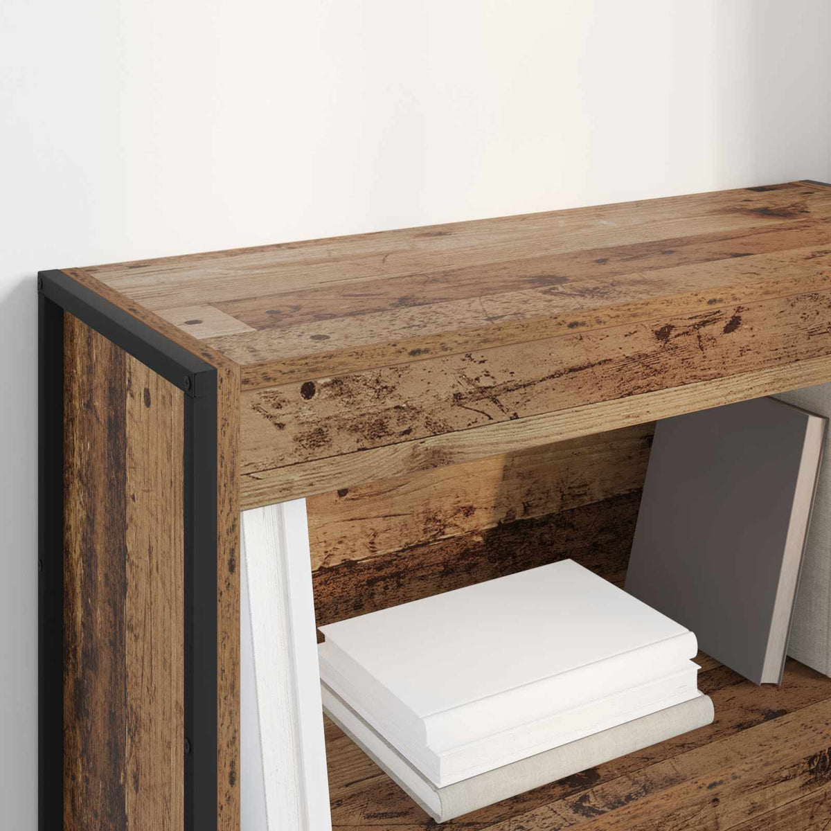 Bogskab 80 x 30 x 86,5 cm Konstrueret træ Gammelt træ