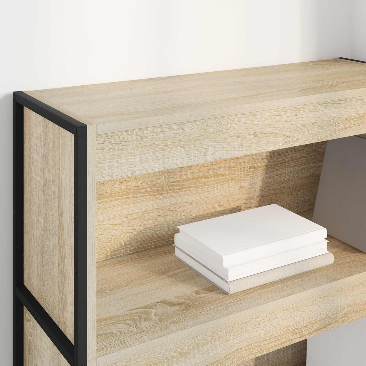 Bogskab 80 x 30 x 121 cm Konstrueret træ Sonoma