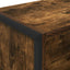 Bogskab 80 x 30 x 121 cm Konstrueret træ Røget Eg