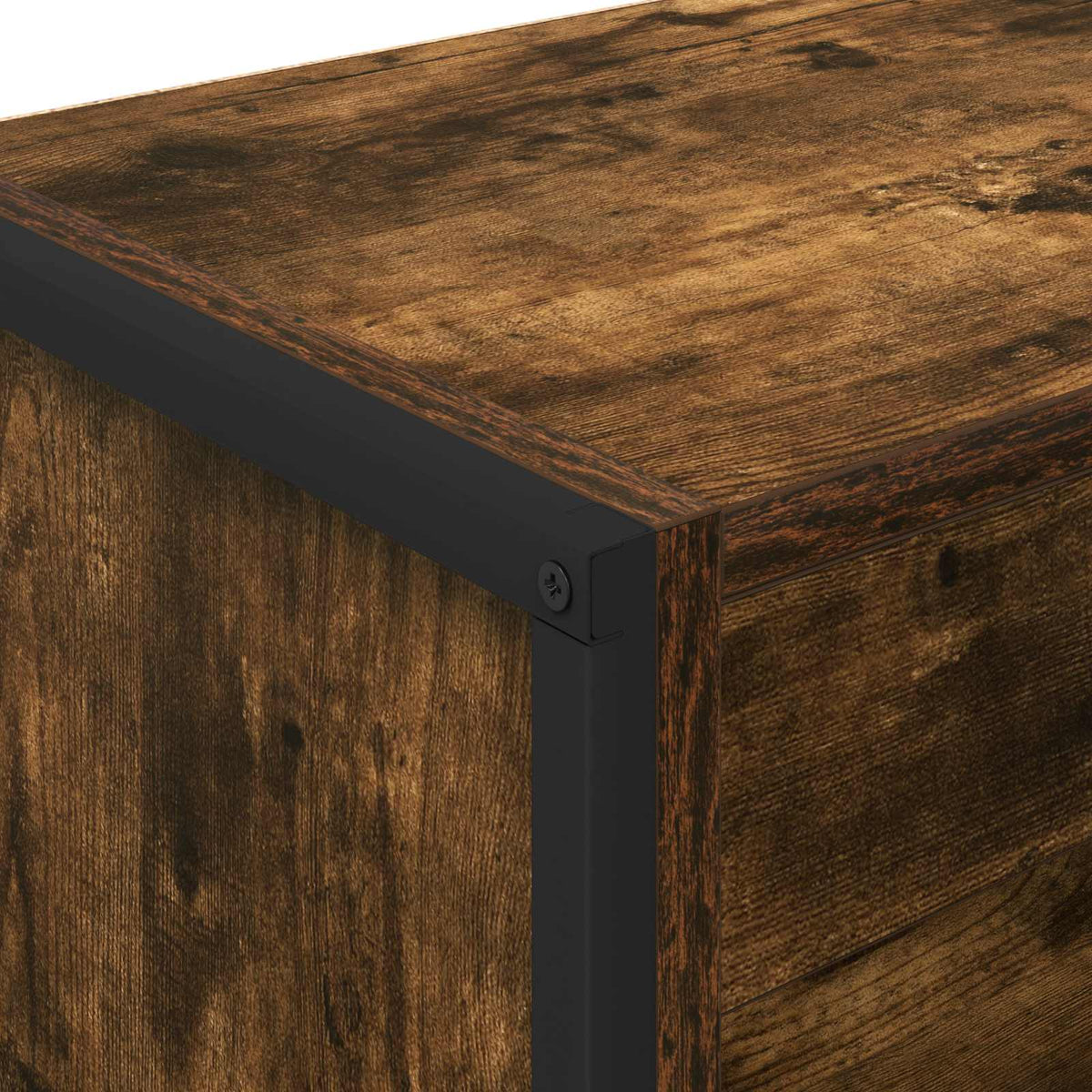 Bogskab 80 x 30 x 121 cm Konstrueret træ Røget Eg