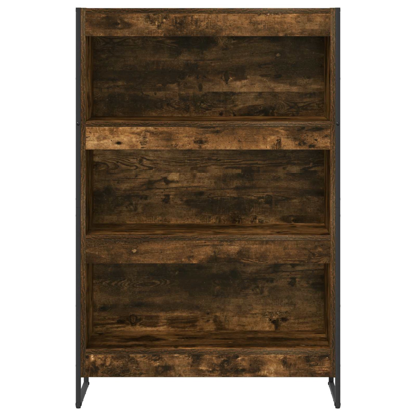 Bogskab 80 x 30 x 121 cm Konstrueret træ Røget Eg