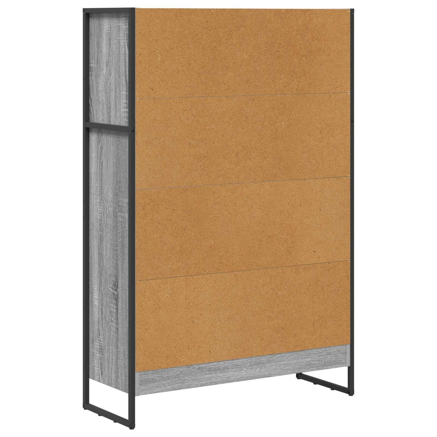 Bogskab 80 x 30 x 121 cm Konstrueret træ Grå Sonoma