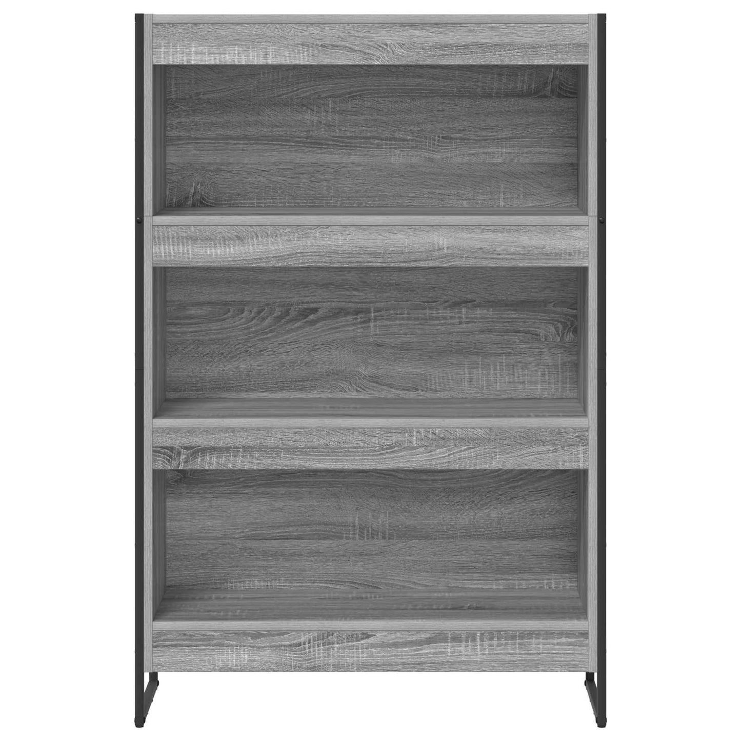 Bogskab 80 x 30 x 121 cm Konstrueret træ Grå Sonoma