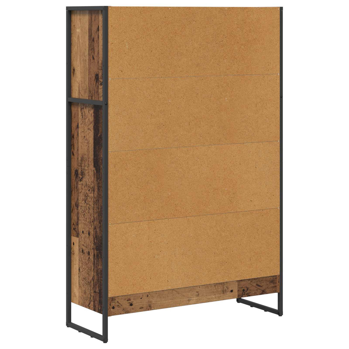 Bogskab 80 x 30 x 121 cm Konstrueret træ Gammelt træ