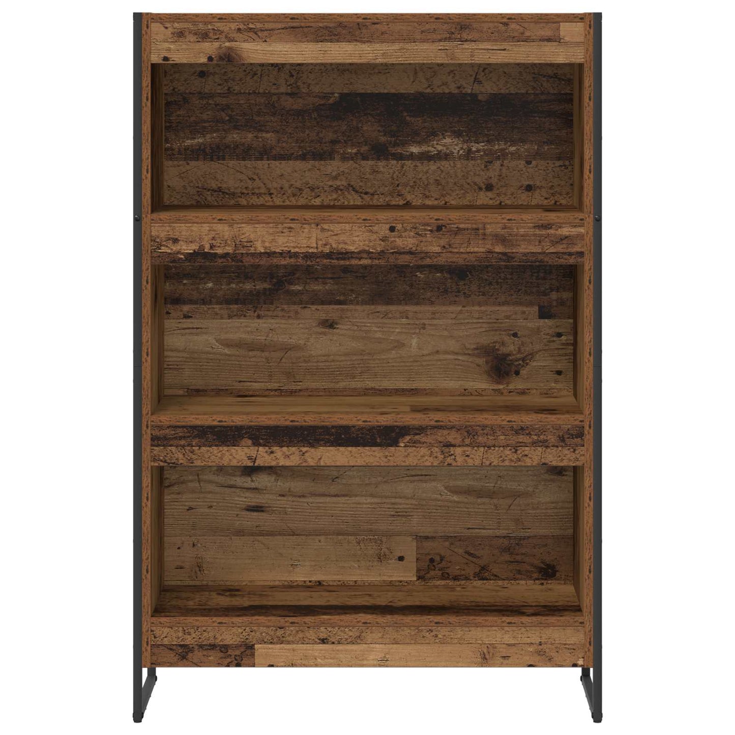 Bogskab 80 x 30 x 121 cm Konstrueret træ Gammelt træ