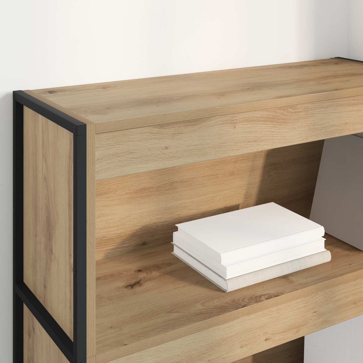 Bogskab 80 x 30 x 121 cm Konstrueret træ Artisan eg