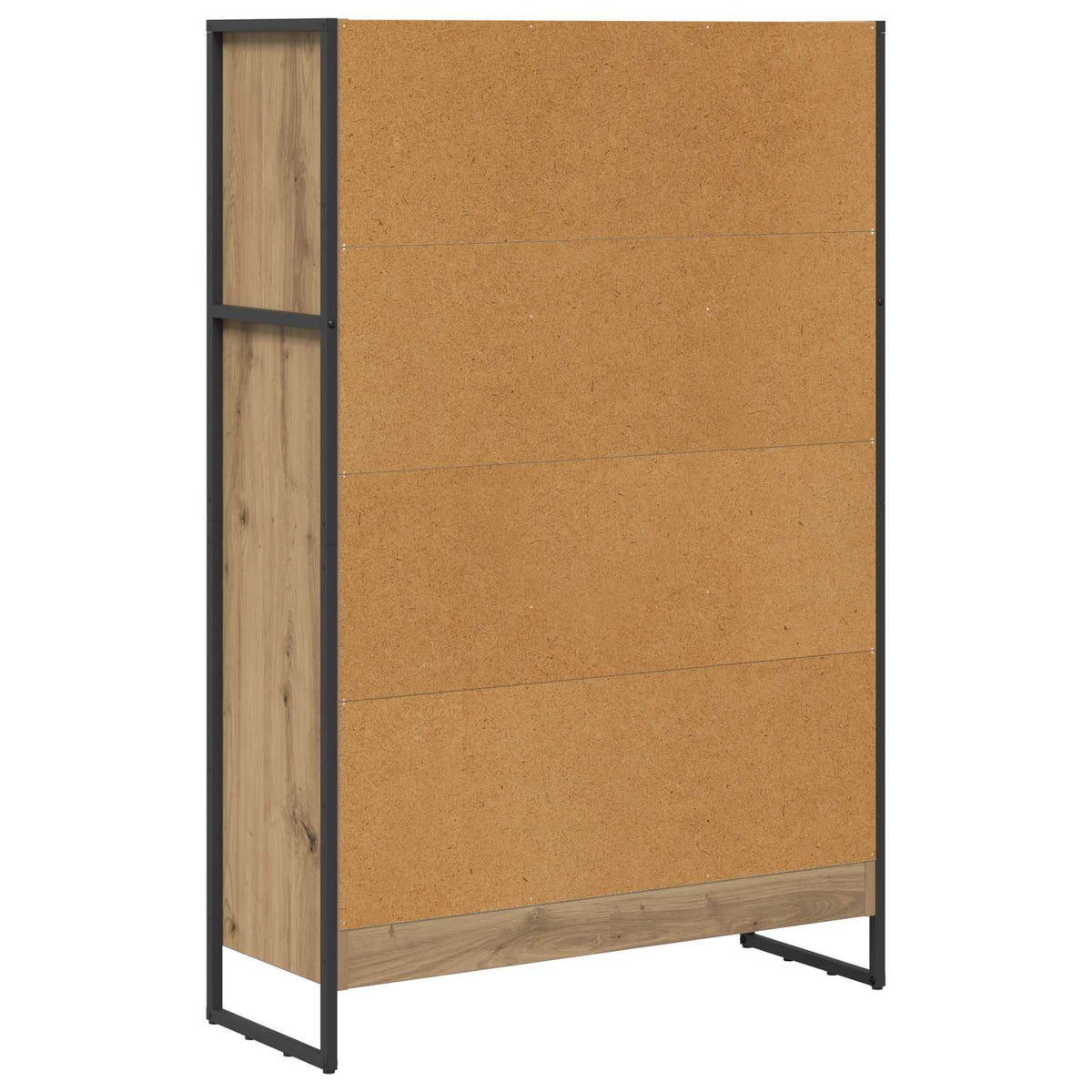Bogskab 80 x 30 x 121 cm Konstrueret træ Artisan eg
