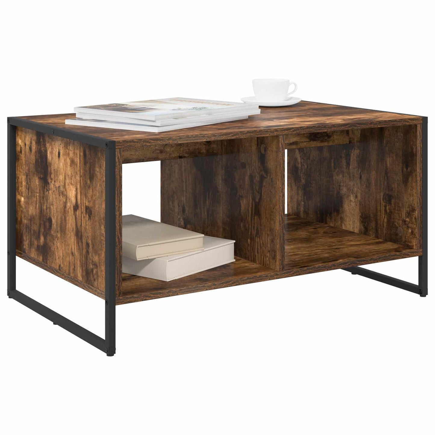 Sofabord Røget Eg 80 x 50 x 40 cm Konstrueret træ