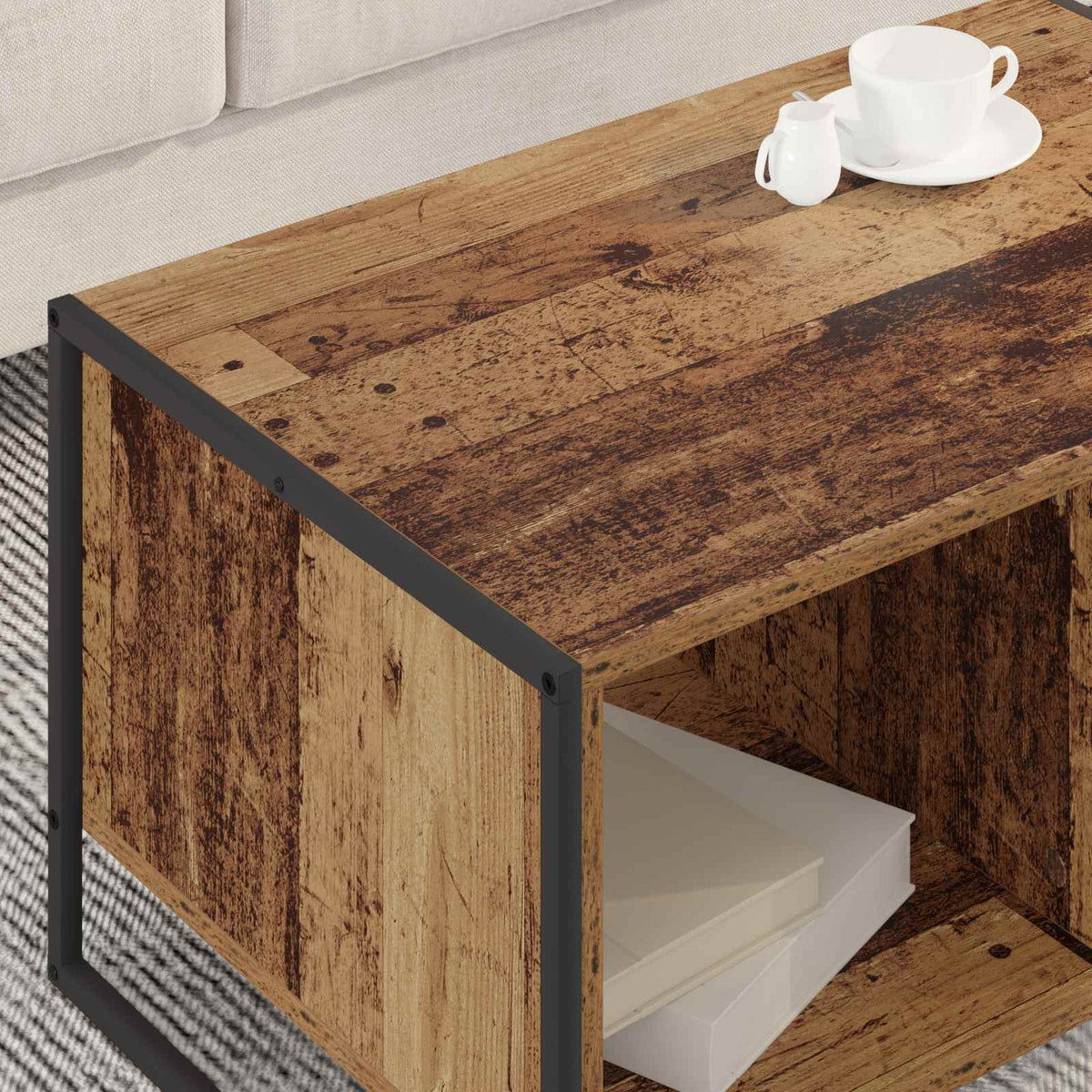 Sofabord Gammelt træ 80 x 50 x 40 cm Konstrueret træ