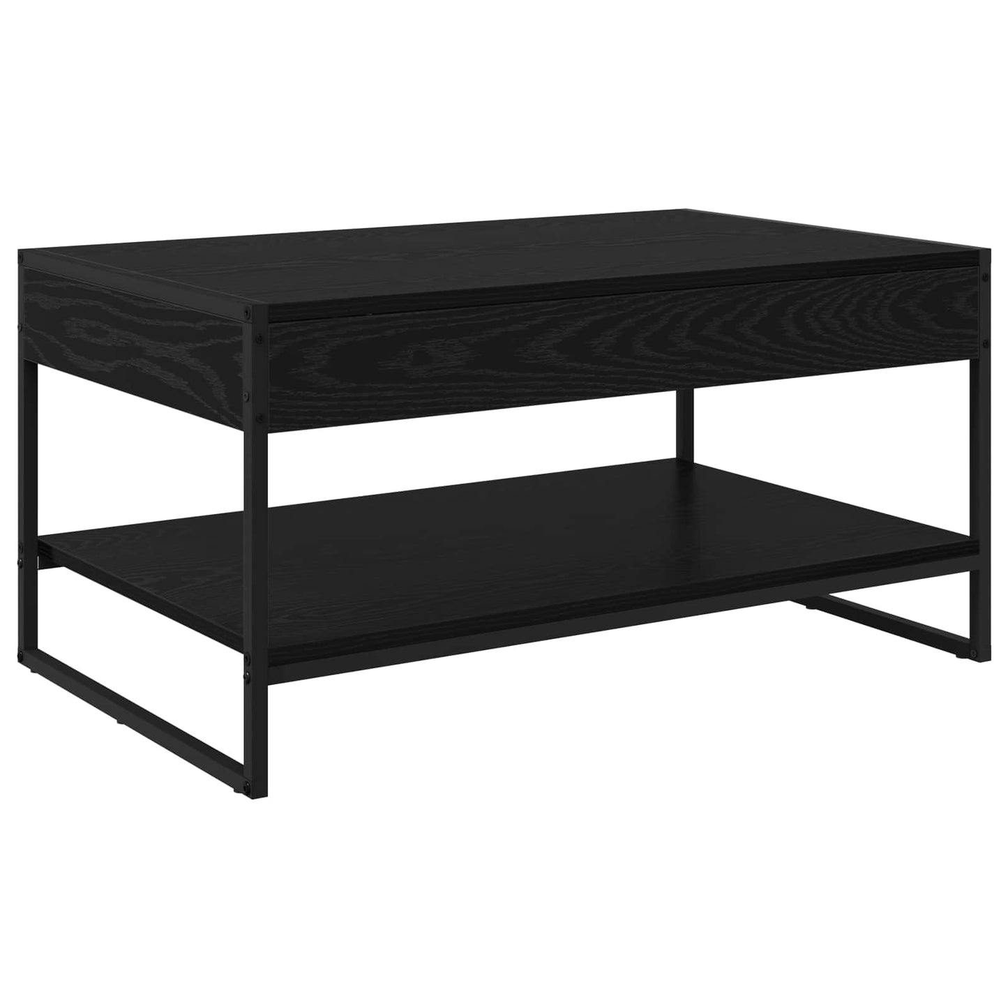 Sofabord Sort eg 80 x 50 x 40 cm Konstrueret træ