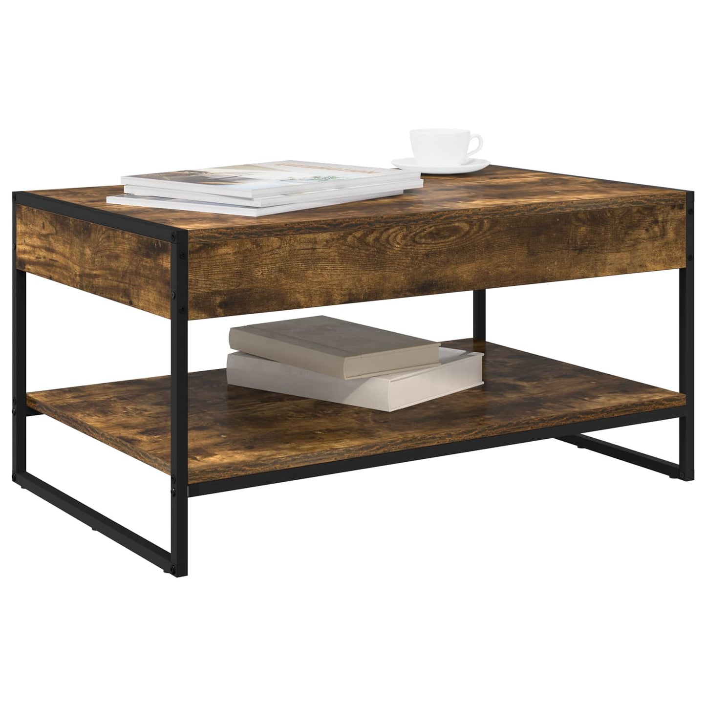 Sofabord Røget Eg 80 x 50 x 40 cm Konstrueret træ
