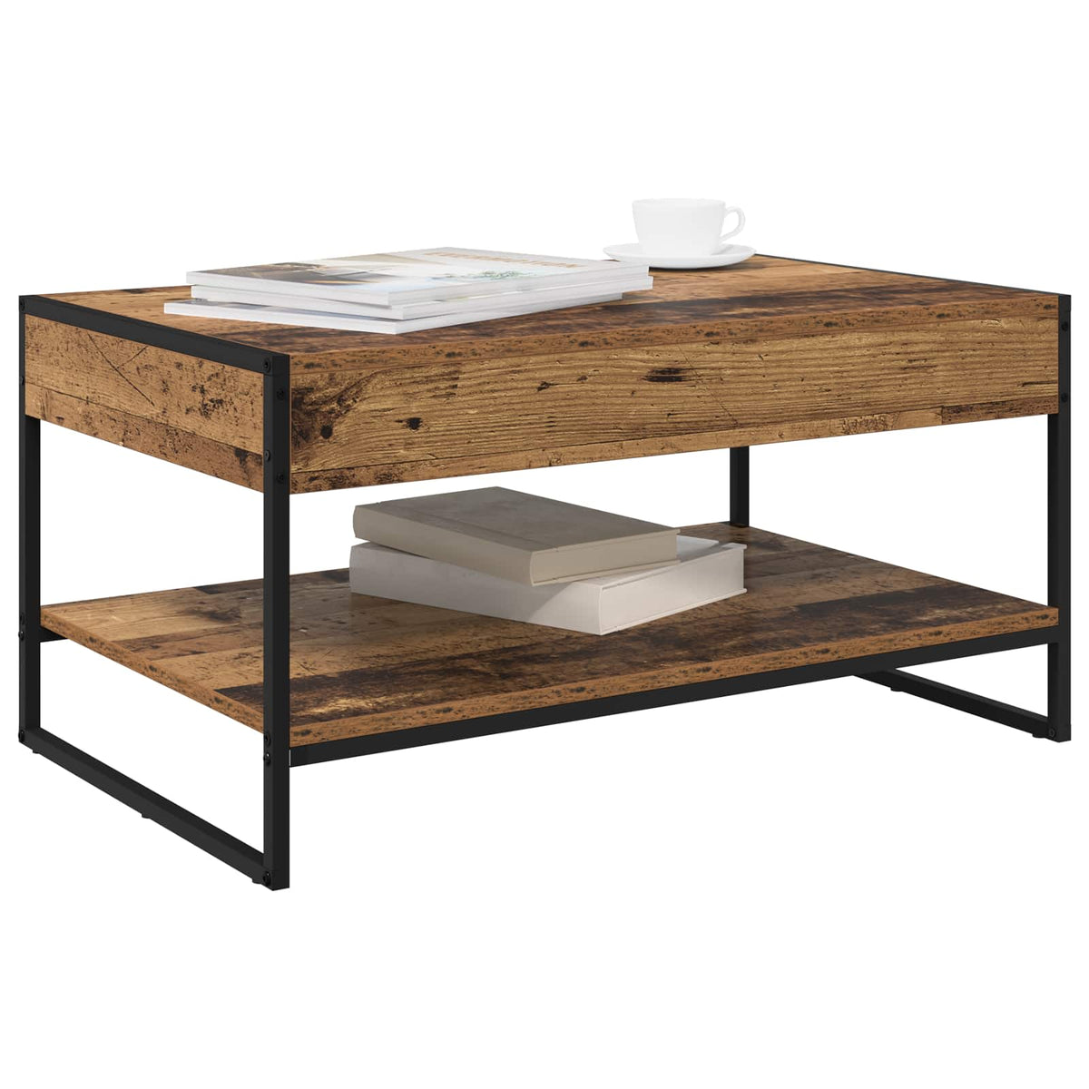 Sofabord Gammelt træ 80 x 50 x 40 cm Konstrueret træ