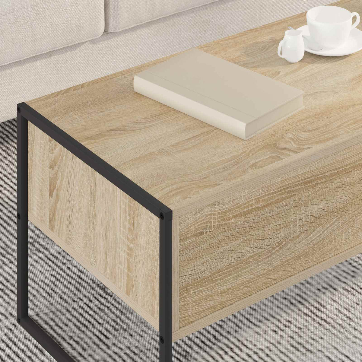 Sofabord Sonoma 100 x 46 x 40 cm Konstrueret træ
