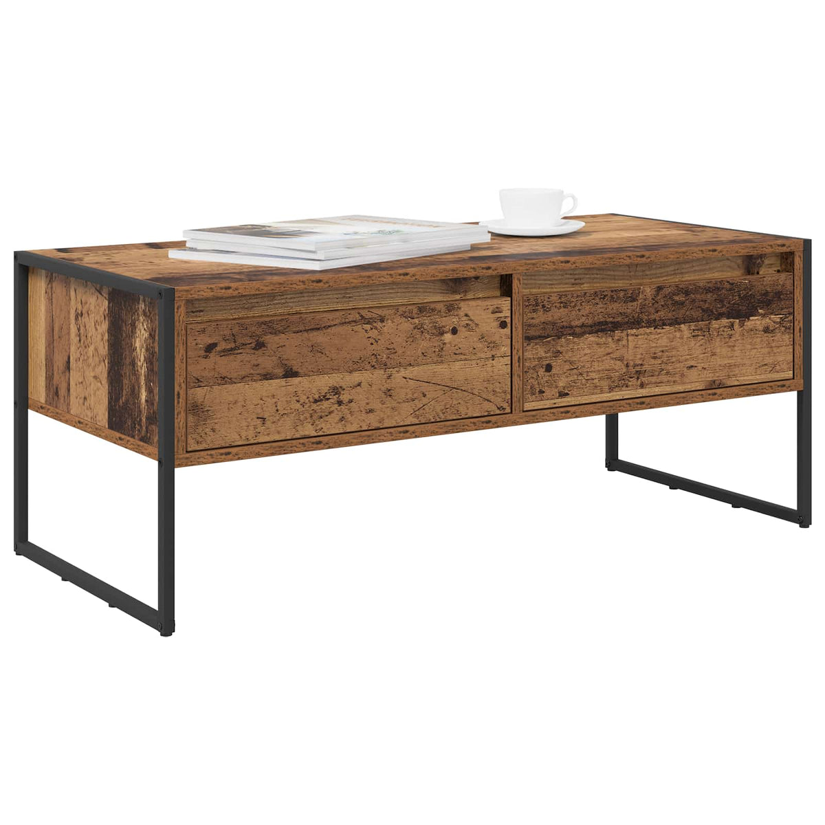 Sofabord Gammelt træ 100 x 46 x 40 cm Konstrueret træ