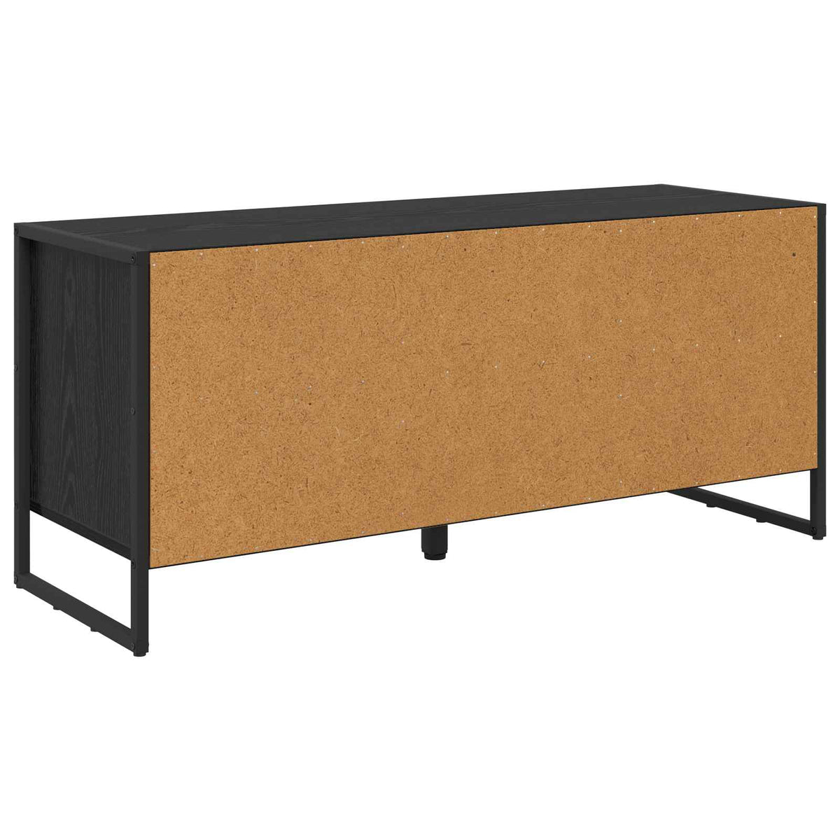 Sko skab 100 x 35 x 44 cm Konstrueret træ Sort eg