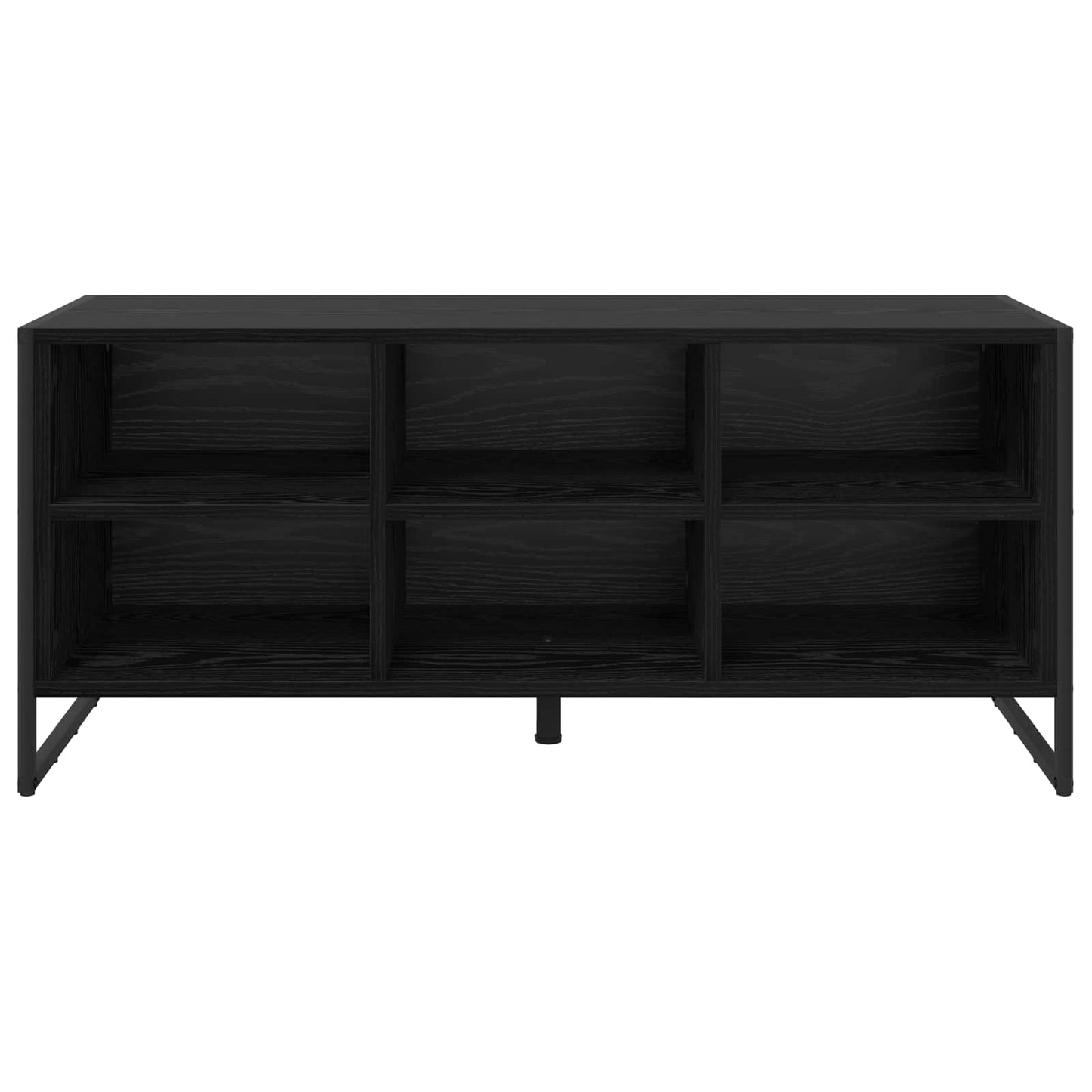 Sko skab 100 x 35 x 44 cm Konstrueret træ Sort eg