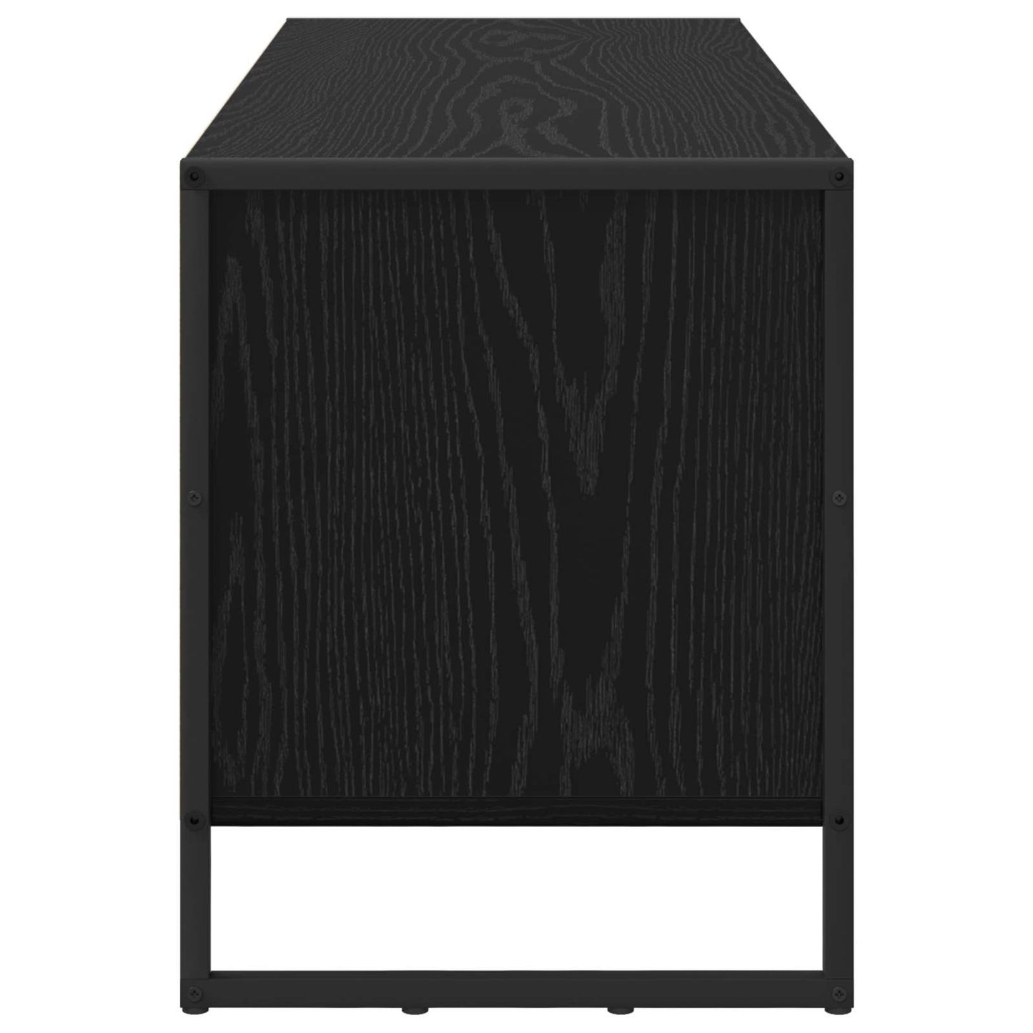 Sko skab 100 x 35 x 44 cm Konstrueret træ Sort eg