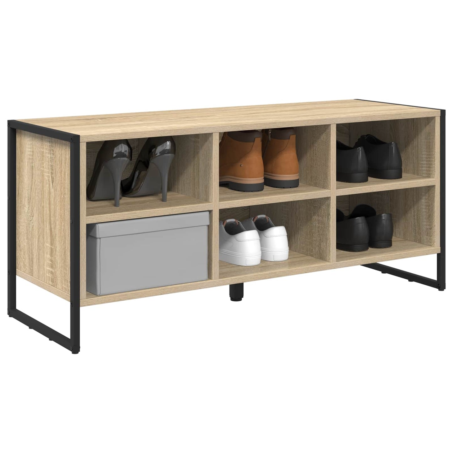 Sko skab 100 x 35 x 44 cm Konstrueret træ Sonoma