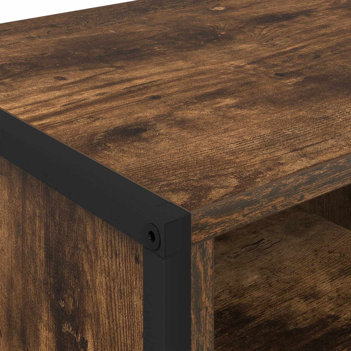 Sko skab 100 x 35 x 44 cm Konstrueret træ Røget Eg