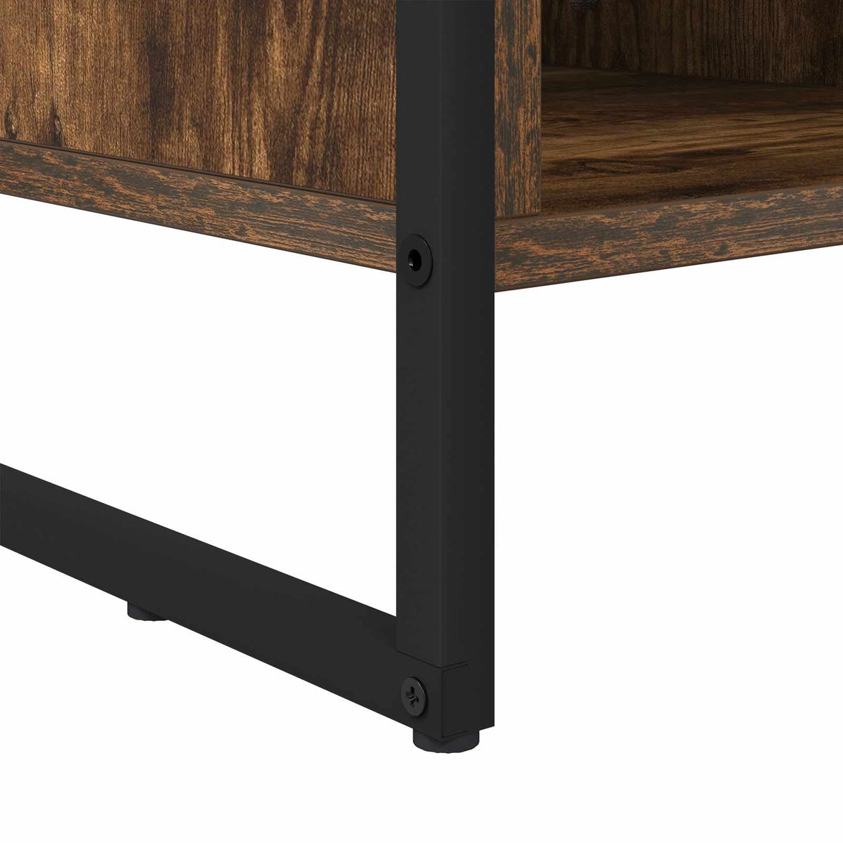 Sko skab 100 x 35 x 44 cm Konstrueret træ Røget Eg