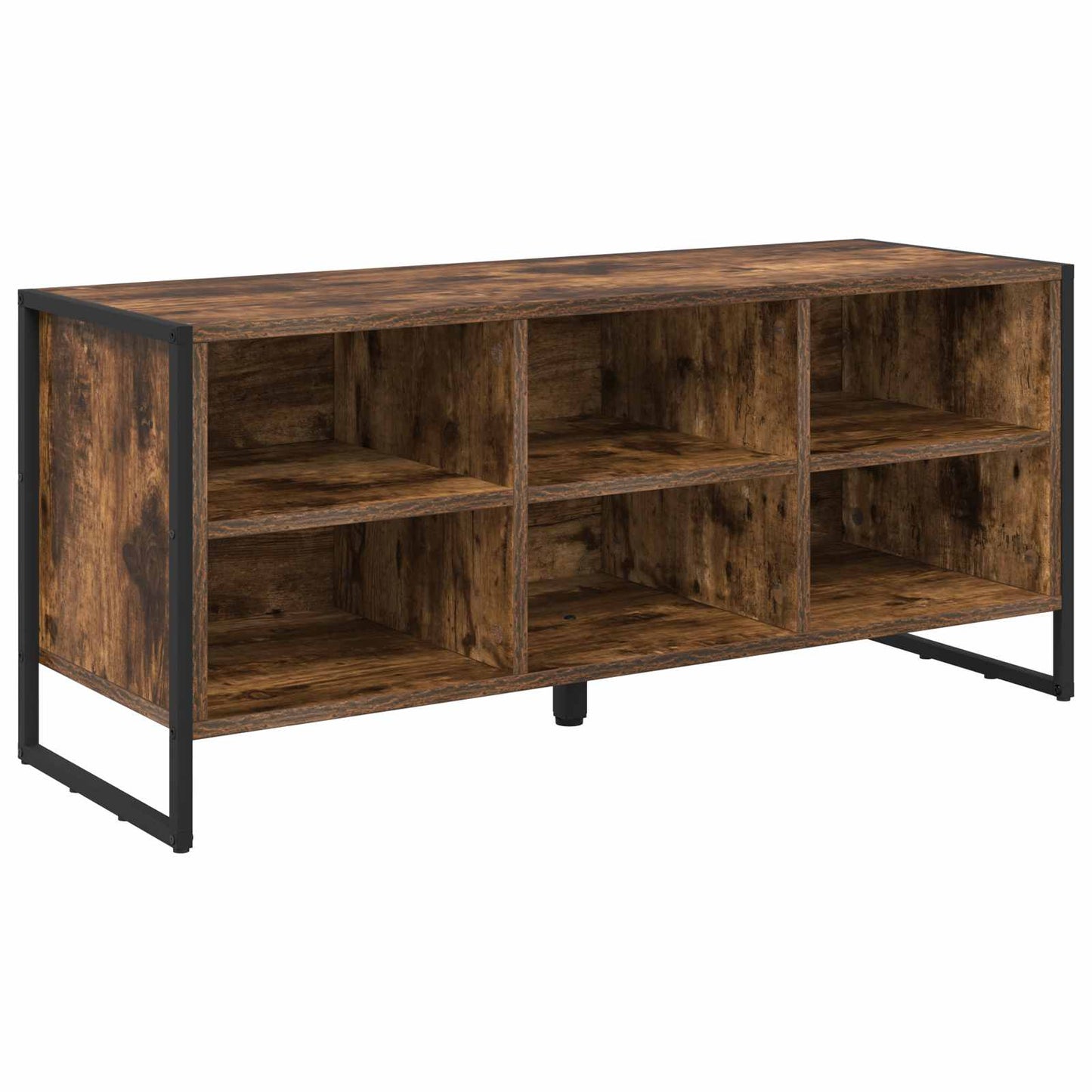 Sko skab 100 x 35 x 44 cm Konstrueret træ Røget Eg