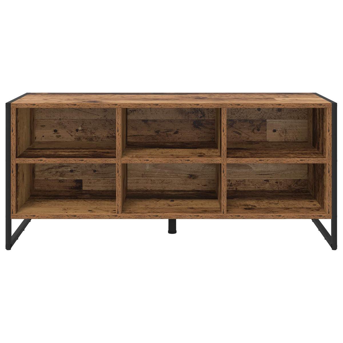 Sko skab 100 x 35 x 44 cm Konstrueret træ Gammelt træ