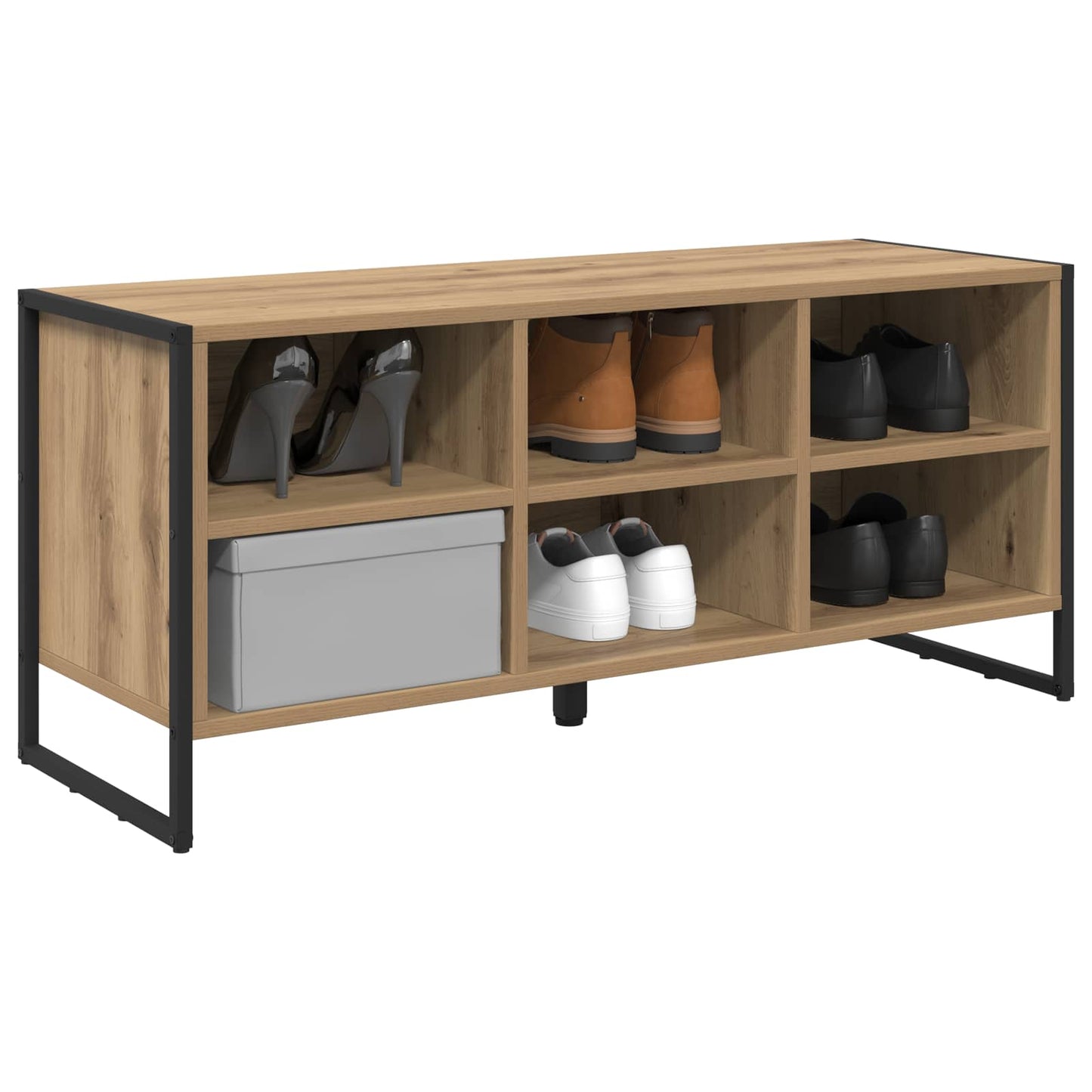 Sko skab 100 x 35 x 44 cm Konstrueret træ Artisan eg