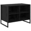 Sko skab 60 x 35 x 44 cm Konstrueret træ Sort eg