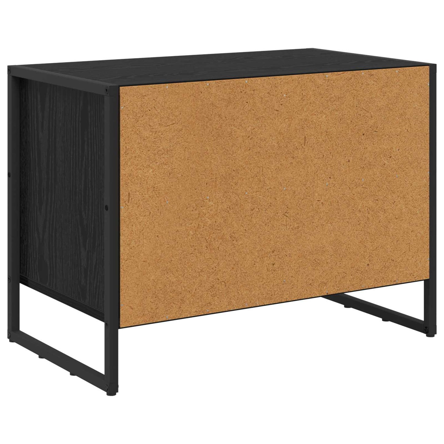 Sko skab 60 x 35 x 44 cm Konstrueret træ Sort eg