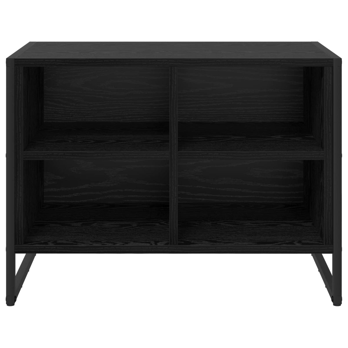 Sko skab 60 x 35 x 44 cm Konstrueret træ Sort eg