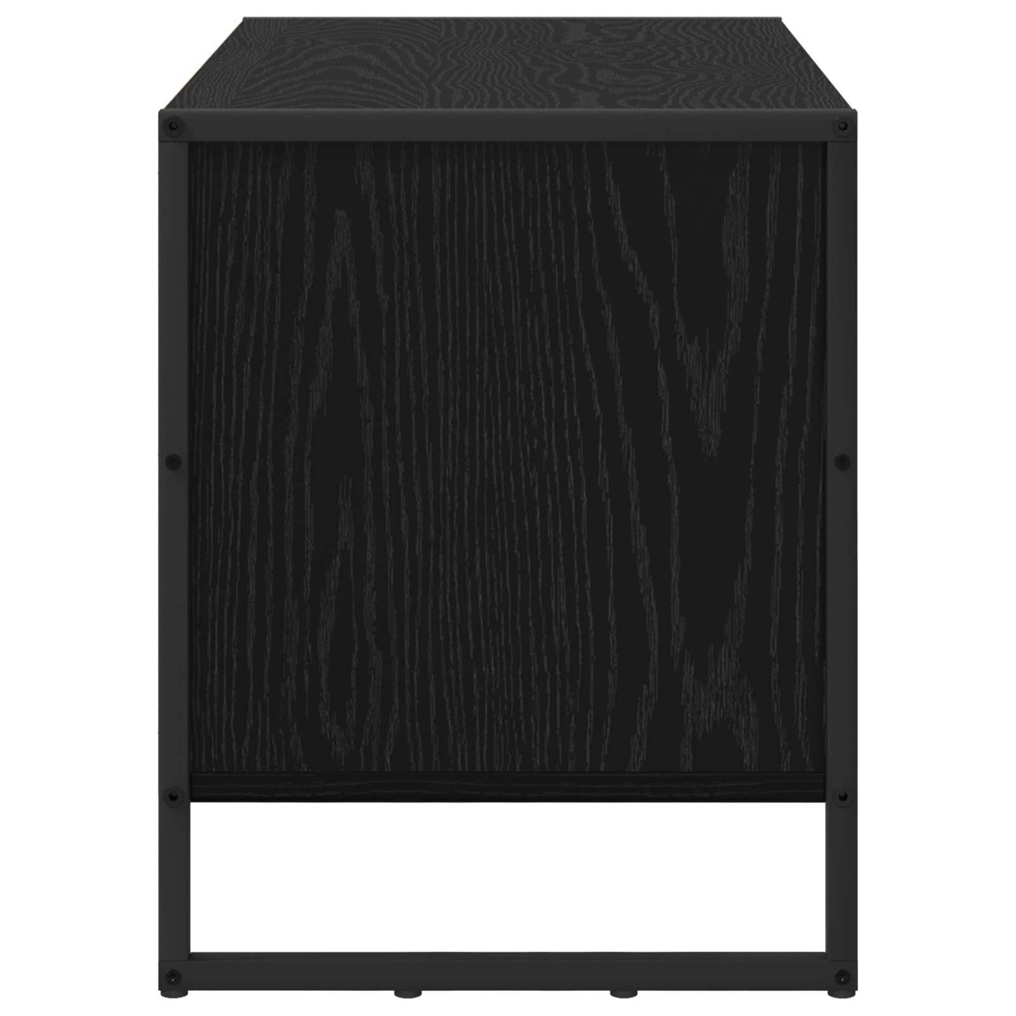Sko skab 60 x 35 x 44 cm Konstrueret træ Sort eg