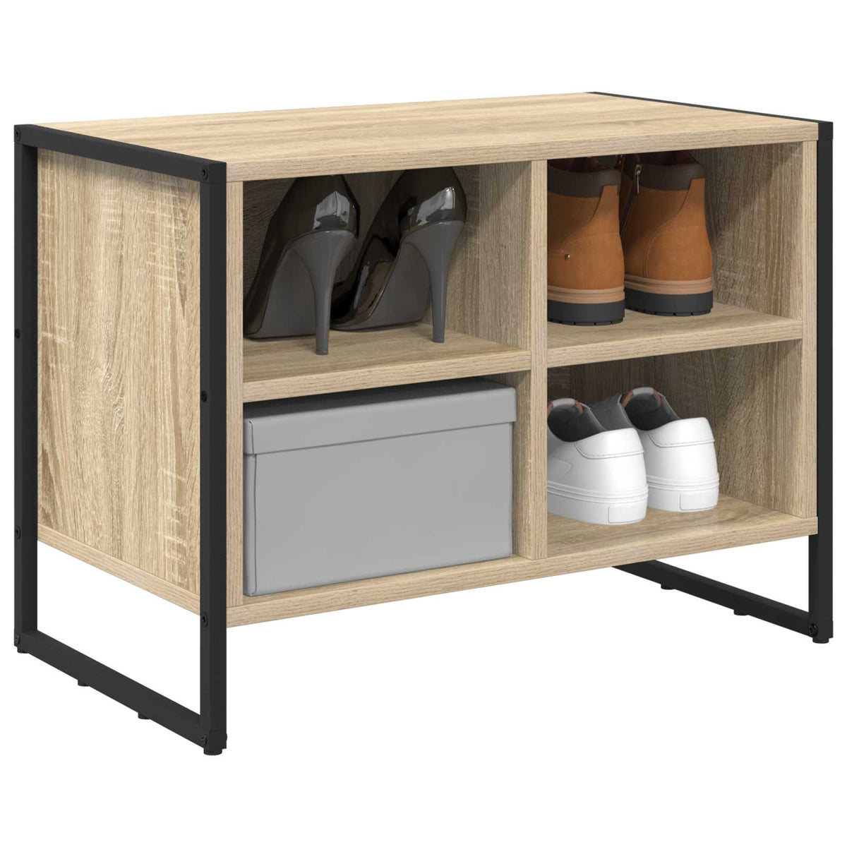 Sko skab 60 x 35 x 44 cm Konstrueret træ Sonoma