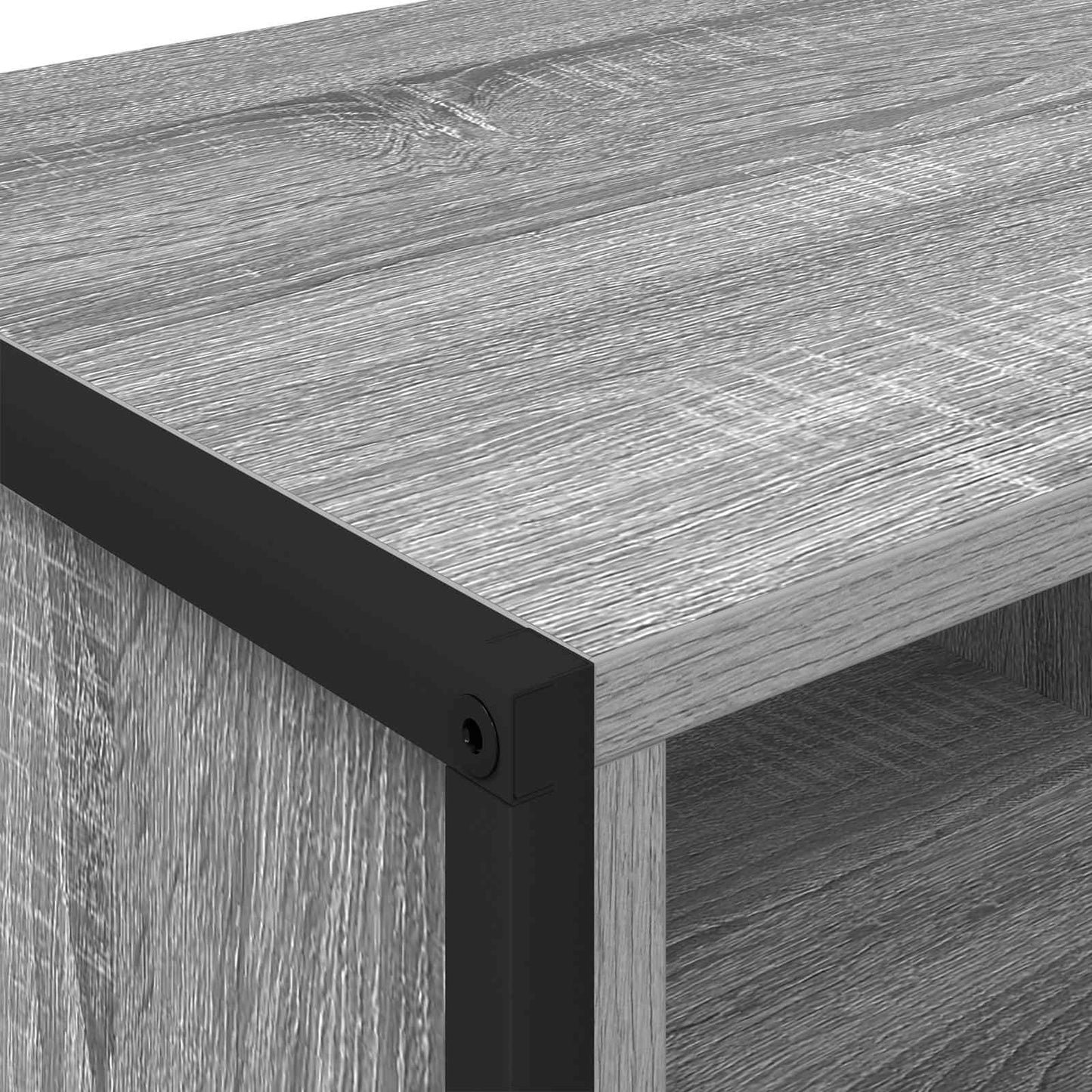 Sko skab 60 x 35 x 44 cm Konstrueret træ Grå Sonoma
