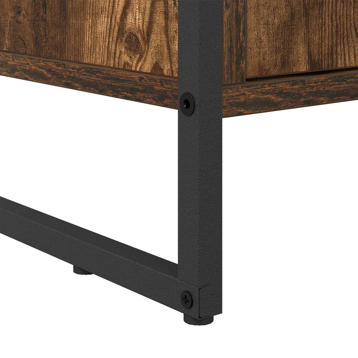 Sko skab med dør Røget Eg 79 x 36 x 100 cm Konstrueret træ