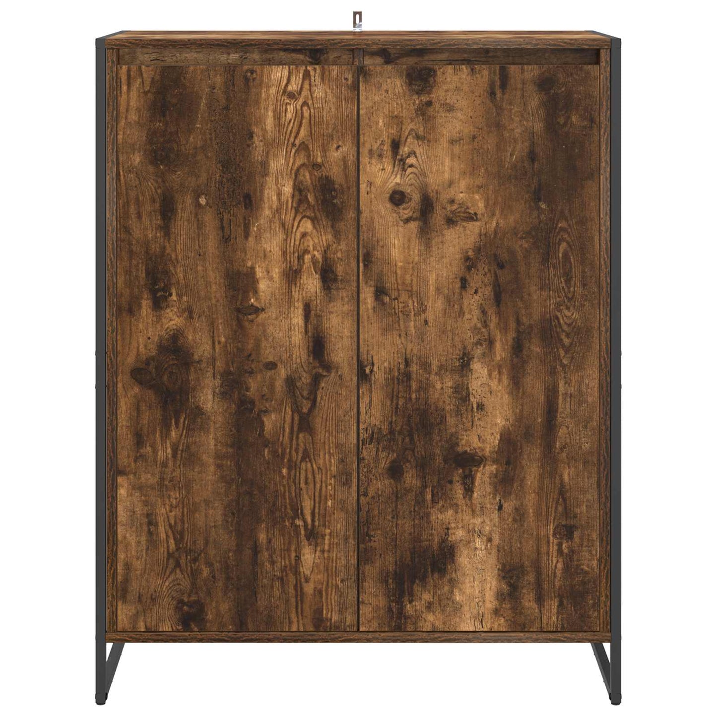Sko skab med dør Røget Eg 79 x 36 x 100 cm Konstrueret træ
