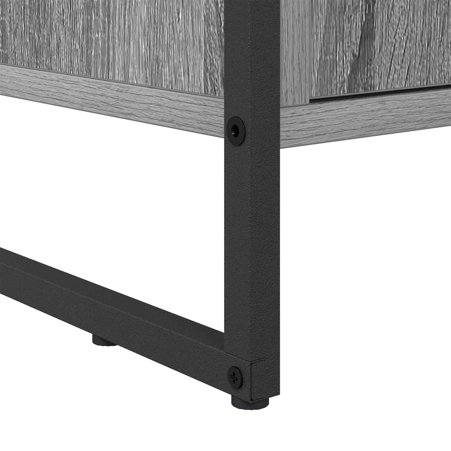 Sko skab med dør Grå Sonoma 79 x 36 x 100 cm Konstrueret træ
