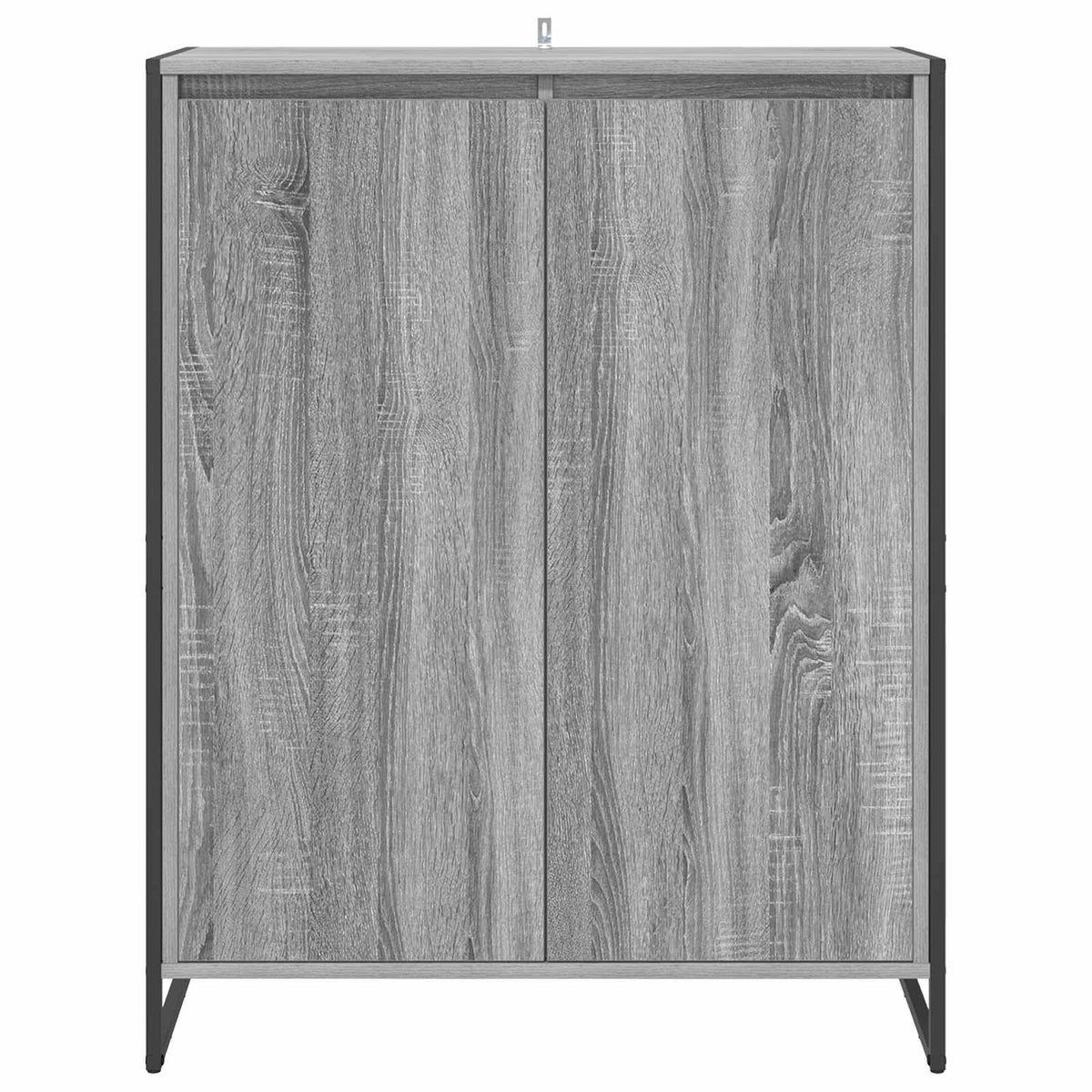 Sko skab med dør Grå Sonoma 79 x 36 x 100 cm Konstrueret træ