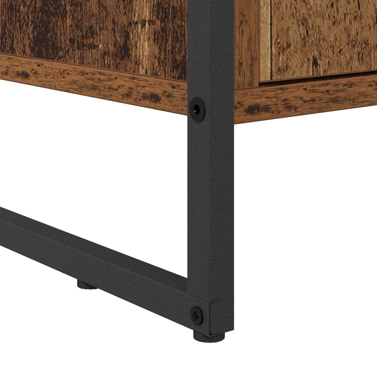 Sko skab med dør Gammelt træ 79 x 36 x 100 cm Konstrueret træ