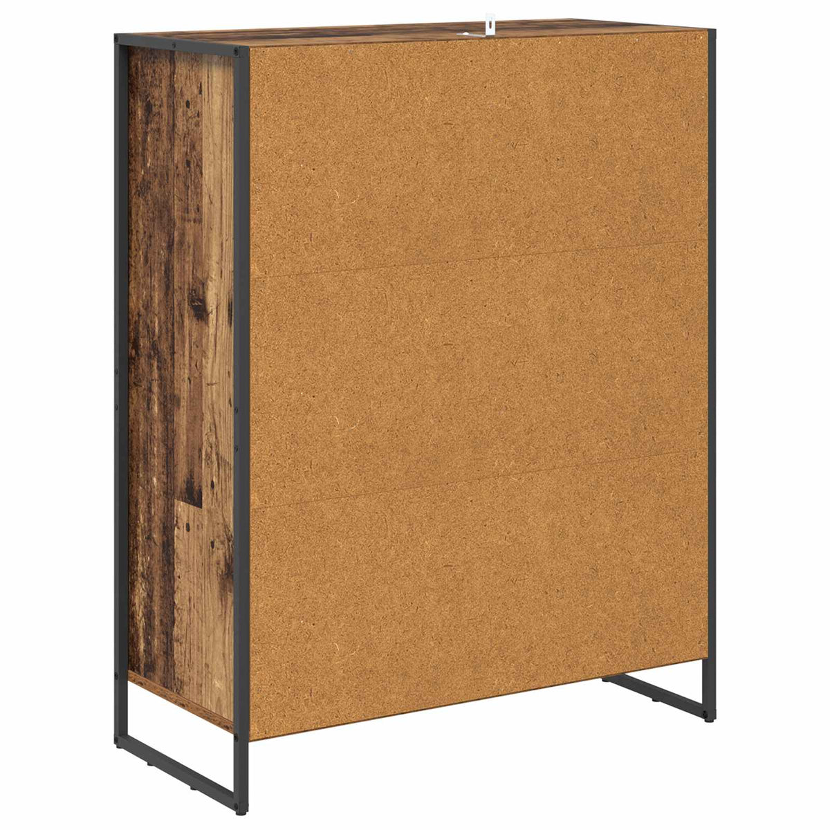 Sko skab med dør Gammelt træ 79 x 36 x 100 cm Konstrueret træ