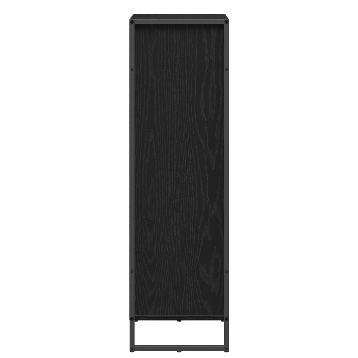 Badeværelsesskab Sort eg 40 x 30 x 100 cm Konstrueret træ