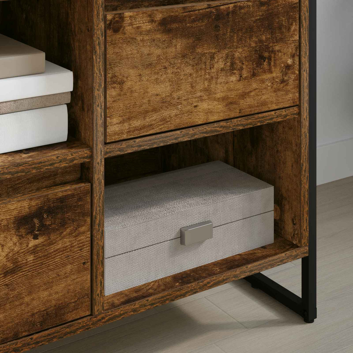 TV-skab 100 x 36 x 49,5 cm Røget Eg Konstrueret træ
