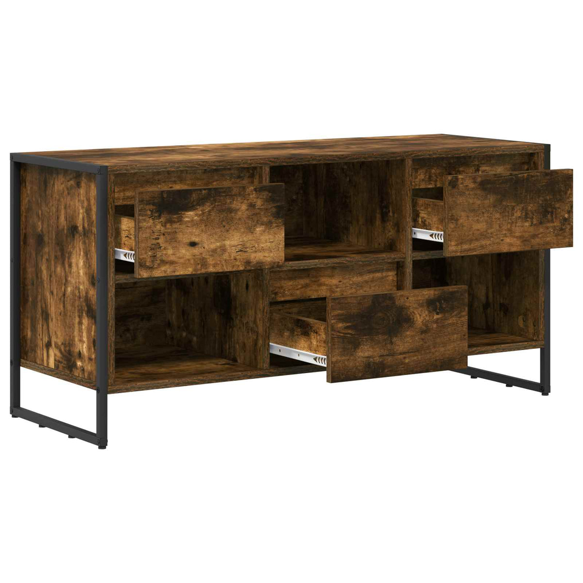TV-skab 100 x 36 x 49,5 cm Røget Eg Konstrueret træ